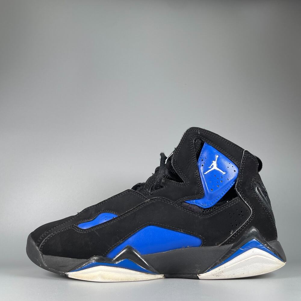 Nike Air Jordan True Flight Men's 8 Black Blue Basketball Sneakers Casual Shoes